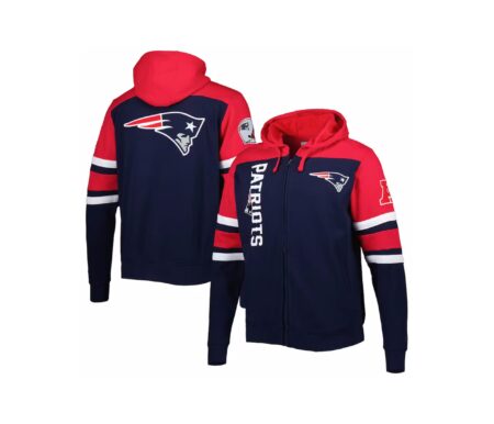 Sports Track Jackets 92 Dark Navy Blue Jacket With Red Hooded