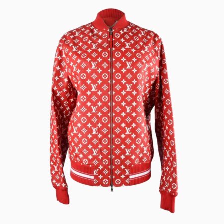 Sports Track Jackets 447 Leather Bomber Varsity Jacket Red